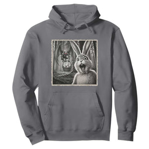 Funny Easter Bunny Selfie Mothman Egg Hunt Hoodie TS12 Charcoal Print Your Wear