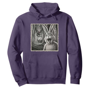 Funny Easter Bunny Selfie Mothman Egg Hunt Hoodie TS12 Purple Print Your Wear