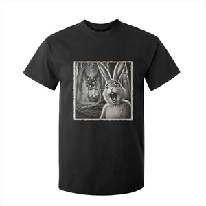 Funny Easter Bunny Selfie Mothman Egg Hunt T Shirt For Kid TS12 Black Print Your Wear