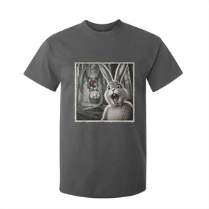 Funny Easter Bunny Selfie Mothman Egg Hunt T Shirt For Kid TS12 Dark Heather Print Your Wear