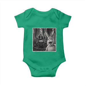 Funny Easter Bunny Selfie Baby Onesie Bigfoot Jersey Devil Chupacabra Egg Hunt TS12 Irish Green Print Your Wear