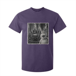 Funny Easter Bunny Selfie T Shirt For Kid Bigfoot Jersey Devil Chupacabra Egg Hunt TS12 Purple Print Your Wear