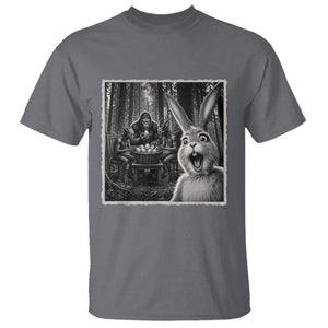 Funny Easter Bunny Selfie T Shirt Bigfoot Jersey Devil Chupacabra Egg Hunt TS12 Charcoal Print Your Wear