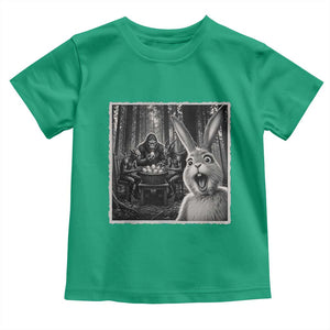 Funny Easter Bunny Selfie Toddler T Shirt Bigfoot Jersey Devil Chupacabra Egg Hunt TS12 Irish Green Print Your Wear