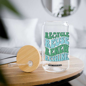 Recycle Reuse Renew Rethink Glass Can Eco Friendly Earth Day TS12 Print Your Wear