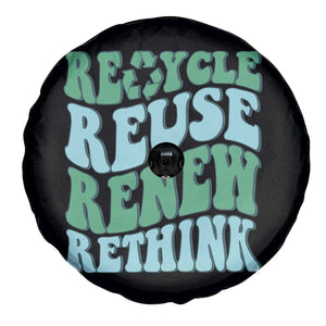 Recycle Reuse Renew Rethink Spare Tire Cover Eco Friendly Earth Day TS12 Print Your Wear