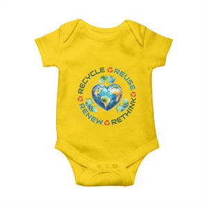 Recycle Reuse Renew Rethink Baby Onesie Zero Waste Life TS12 Daisy Print Your Wear