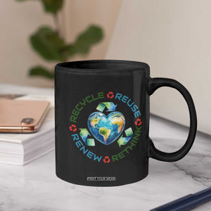 Recycle Reuse Renew Rethink Coffee Mug Zero Waste Life TS12 Print Your Wear