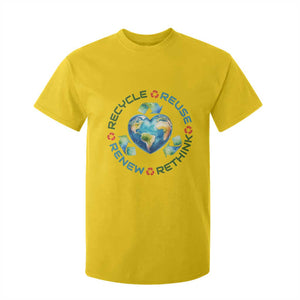 Recycle Reuse Renew Rethink T Shirt For Kid Zero Waste Life TS12 Daisy Print Your Wear