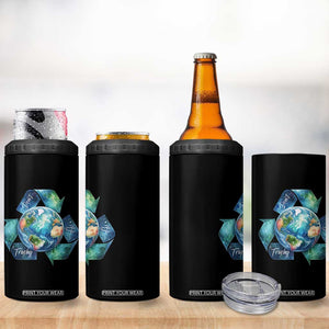 Earth Day Dont Be Trashy 4 in 1 Can Cooler Tumbler Environmental Awareness Gift TS12 Print Your Wear