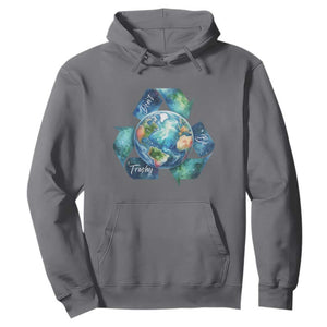 Earth Day Dont Be Trashy Hoodie Environmental Awareness Gift TS12 Charcoal Print Your Wear