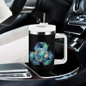Earth Day Dont Be Trashy Tumbler With Handle Environmental Awareness Gift TS12 Print Your Wear