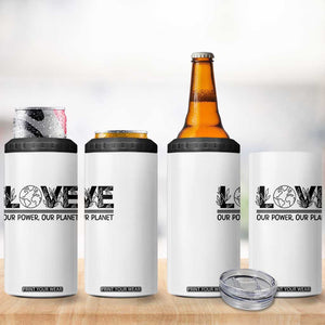Earth Day 2026 4 in 1 Can Cooler Tumbler Our Power Our Planet TS12 Print Your Wear
