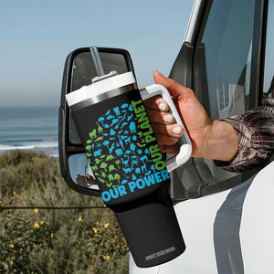 Earth Day Environmental Activism Tumbler With Handle Our Power Our Planet TS12 Print Your Wear