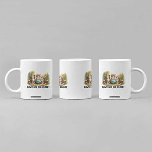 Earth Day Cat Lover Coffee Mug Paws For The Planet TS12 Print Your Wear