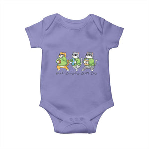 Make Everyday Earth Day Baby Onesie Eco Friendly Cat Lover TS12 Violet Print Your Wear