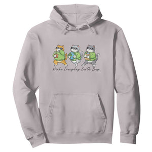 Make Everyday Earth Day Hoodie Eco Friendly Cat Lover TS12 Ice Gray Print Your Wear