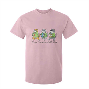 Make Everyday Earth Day T Shirt For Kid Eco Friendly Cat Lover TS12 Light Pink Print Your Wear