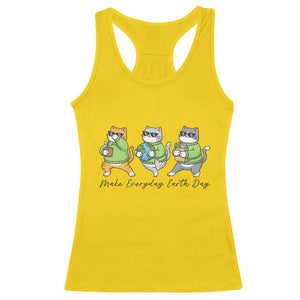 Make Everyday Earth Day Racerback Tank Top Eco Friendly Cat Lover TS12 Daisy Print Your Wear