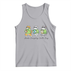 Make Everyday Earth Day Tank Top Eco Friendly Cat Lover TS12 Athletic Heather Print Your Wear