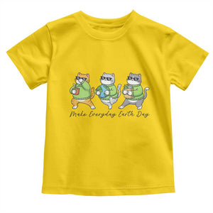 Make Everyday Earth Day Toddler T Shirt Eco Friendly Cat Lover TS12 Daisy Print Your Wear