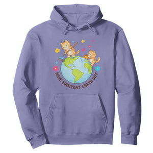 Make Everyday Earth Day Hoodie Funny Cat Lover Gift TS12 Violet Print Your Wear