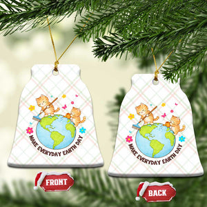 Make Everyday Earth Day Ceramic Ornament Funny Cat Lover Gift TS12 Print Your Wear
