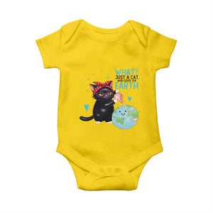 Just A Cat Who Loves The Earth Baby Onesie Earth Day Cat Lover Gift TS12 Daisy Print Your Wear