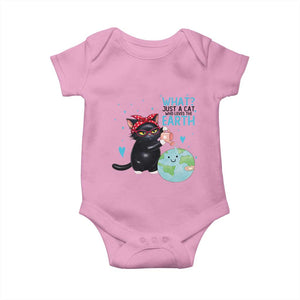 Just A Cat Who Loves The Earth Baby Onesie Earth Day Cat Lover Gift TS12 Light Pink Print Your Wear