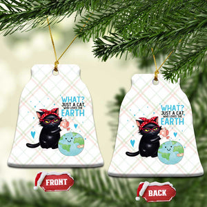 Just A Cat Who Loves The Earth Ceramic Ornament Earth Day Cat Lover Gift TS12 Print Your Wear