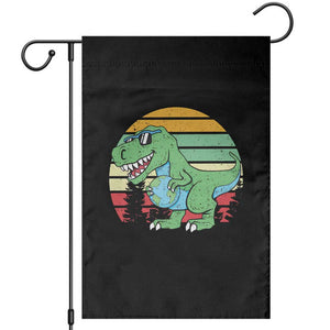 Funny Earth Day Dinosaur Lover Garden Flag Save The Planet TS12 Black Print Your Wear