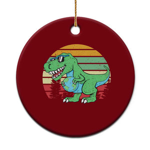 Funny Earth Day Dinosaur Lover Ceramic Ornament Save The Planet TS12 1pc Red Print Your Wear
