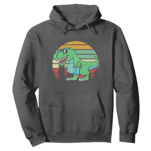 Funny Earth Day Dinosaur Lover Hoodie Save The Planet TS12 Dark Heather Print Your Wear
