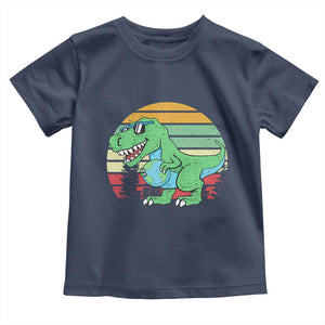 Funny Earth Day Dinosaur Lover Toddler T Shirt Save The Planet TS12 Navy Print Your Wear