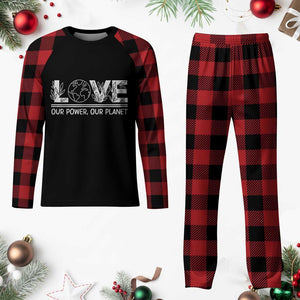Our Power Our Planet Plaid Pajama Set Earth Day Eco Friendly TS12 Buffalo Plaid Print Your Wear