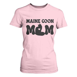 Maine Coon Mom T Shirt For Women Cat Lover Gift For Her TS12 Light Pink Print Your Wear