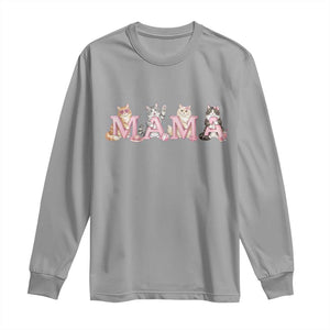 Proud Maine Coon Mama Long Sleeve Shirt Cat Lover Gift TS12 Sport Gray Print Your Wear