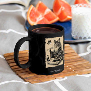 Vintage Japanese Cat Eating Sushi Coffee Mug Funny Maine Coon Kimono Gift TS12 Print Your Wear