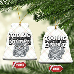 Funny Maine Coon Cat Ceramic Ornament Too Big To Care About Your Existence TS12 Print Your Wear