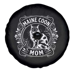 Vintage Floral Maine Coon Spare Tire Cover Mothers Day Cat Mom Gift TS12 Print Your Wear