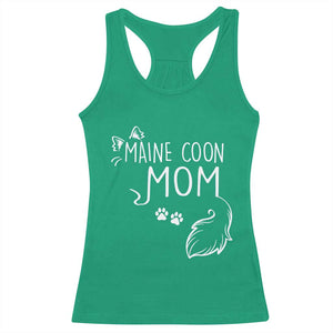 Maine Coon Mom Racerback Tank Top Large Breed Cat Lover Silhouette Gift TS12 Irish Green Print Your Wear