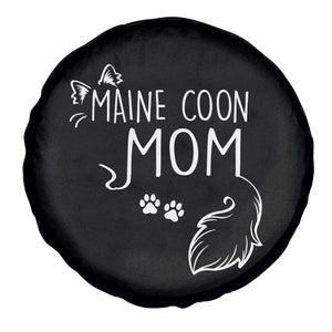Maine Coon Mom Spare Tire Cover Large Breed Cat Lover Silhouette Gift TS12 Print Your Wear