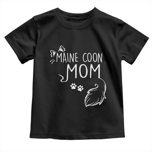 Maine Coon Mom Toddler T Shirt Large Breed Cat Lover Silhouette Gift TS12 Black Print Your Wear