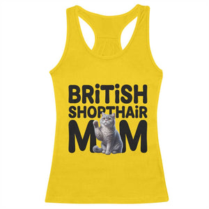 British Shorthair Mom Life Racerback Tank Top Mothers Day Cat Mom Gift TS12 Daisy Print Your Wear