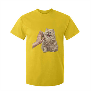 Cute Persian Cat High Five T Shirt For Kid Cat Lover TS12 Daisy Print Your Wear