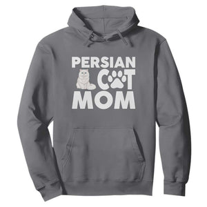 Proud Persian Cat Mom Hoodie Fluffy Cat Lover Gift For Her TS12 Charcoal Print Your Wear