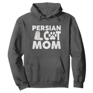 Proud Persian Cat Mom Hoodie Fluffy Cat Lover Gift For Her TS12 Dark Heather Print Your Wear