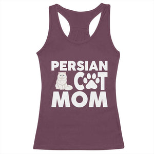 Proud Persian Cat Mom Racerback Tank Top Fluffy Cat Lover Gift For Her TS12 Maroon Print Your Wear