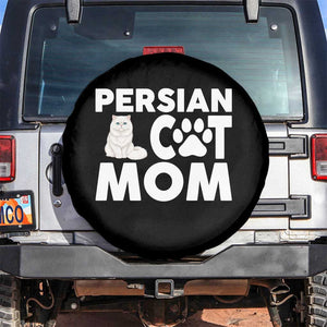 Proud Persian Cat Mom Spare Tire Cover Fluffy Cat Lover Gift For Her TS12 No hole Black Print Your Wear