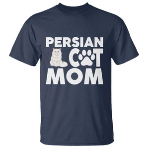 Proud Persian Cat Mom T Shirt Fluffy Cat Lover Gift For Her TS12 Navy Print Your Wear